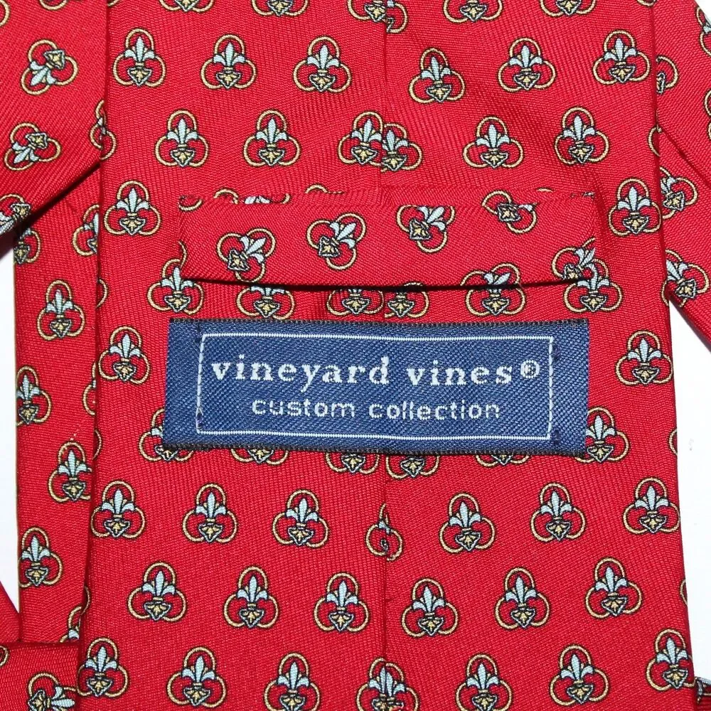 Vineyard Vines Necktie custom collection Trinity Episcopal Church Silk red
